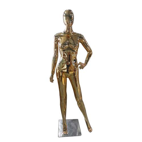 全身 女性マネキン【ゴールドクローム】|誉PRINTING