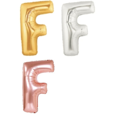 メタリック レターバルーン【F】(ゴールド,シルバー,ローズゴールド)(7",14",40")|誉PRINTING