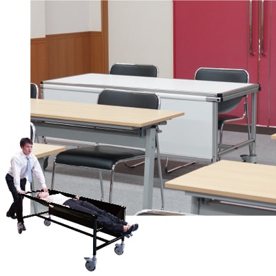サポートデスク 非常搬送用ストレッチャータイプ 会議机スタイル|誉PRINTING