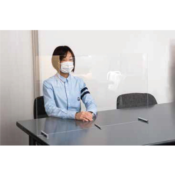 【コロナ対策】カウンター仕切板 透明|誉PRINTING