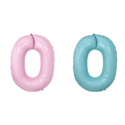 GRB40" ナンバーバルーン (パステルピンク,パステルブルー) 0|誉PRINTING