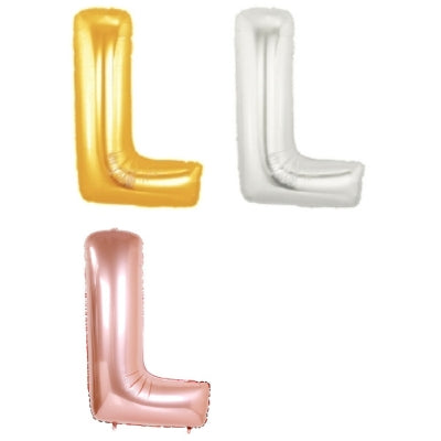 メタリック レターバルーン【L】(ゴールド,シルバー,ローズゴールド)(7",14",40")|誉PRINTING