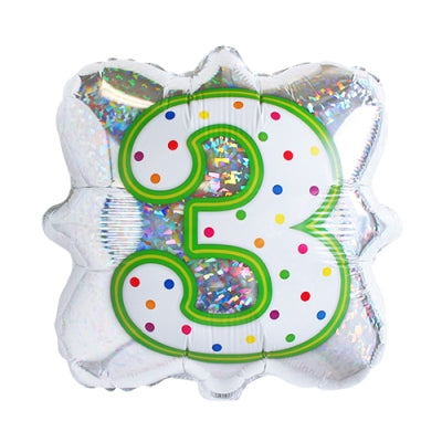 BLT18" ナンバーキャンドル 3 (5枚入)|誉PRINTING