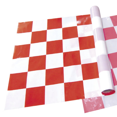 ビニール幕市松柄 紅/白-015004001|誉PRINTING