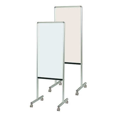 <国産>UD案内板 両面ホーローホワイトボード/ツーウェイ掲示板(912 アイボリー)M|誉PRINTING