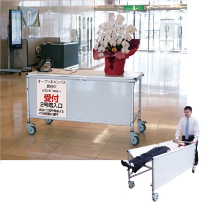 サポートテーブル 非常搬送用ストレッチャータイプ|誉PRINTING