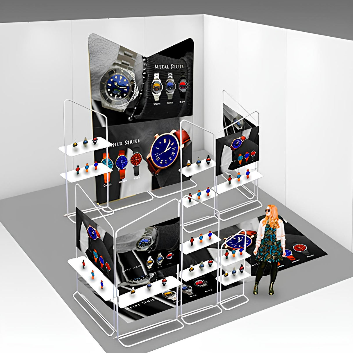 セットディスプレイ アングルバナーセット C【2小間用(3m×6m)】|誉PRINTING