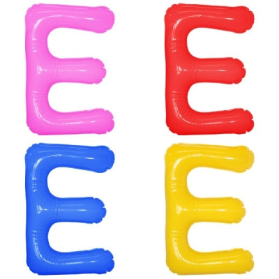 エアポップレターバルーン (ピンク,レッド,ブルー,イエロー,グリーン,オレンジ) 「E」|誉PRINTING