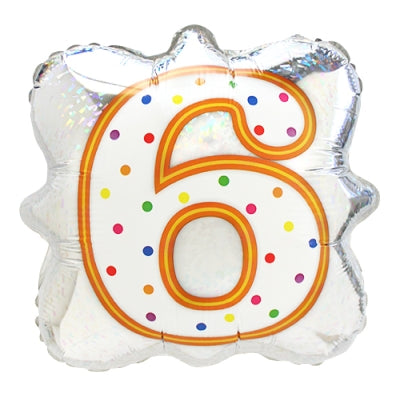 BLT18" ナンバーキャンドル 6 (5枚入)|誉PRINTING