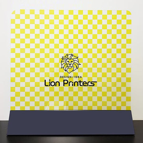 【コロナ対策】デザイナーズパーテーション 卓上 ブラックスタンド(WAGARA 格子)|誉PRINTING