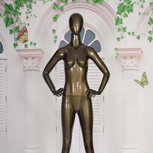 全身 女性マネキン【ブロンズゴールド】|誉PRINTING
