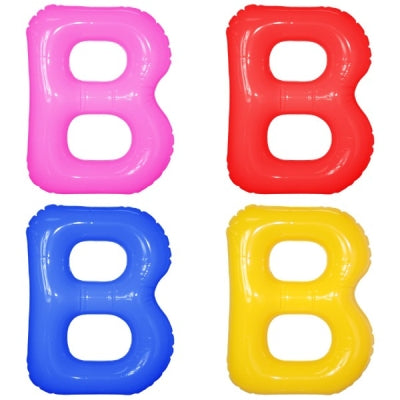 エアポップレターバルーン (ピンク,レッド,ブルー,イエロー,グリーン,オレンジ) 「B」|誉PRINTING