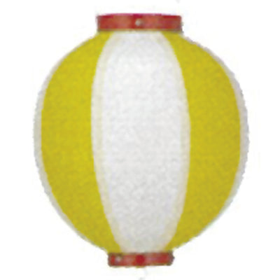 提灯-9号丸型提灯 黄白|誉PRINTING