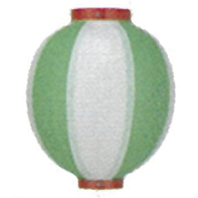 提灯-9号丸型提灯 緑白|誉PRINTING