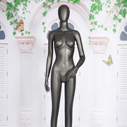 全身 女性マネキン【シルバーグレー】|誉PRINTING