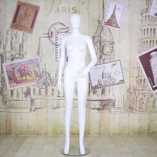 全身 女性マネキン【ホワイト】|誉PRINTING