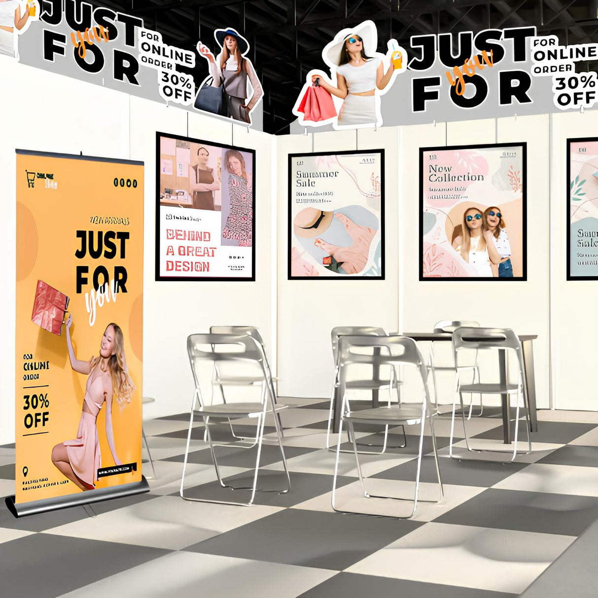 セットディスプレイ ブースセットB【1小間用(3m×3m)】|誉PRINTING