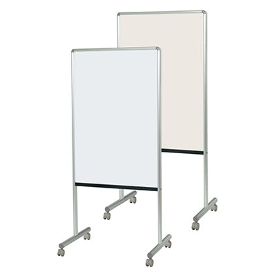 <国産>UD案内板 両面ホーローホワイトボード/ツーウェイ掲示板(912 アイボリー)L|誉PRINTING