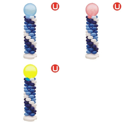 9"クラスタータワーキットU ホワイトxライトブルーxダークブルーxディープブルーx(Bパールライトブルー,Pパールピンク,Yパールイエロー,Rパールレッド,RHレッド)|誉PRINTING