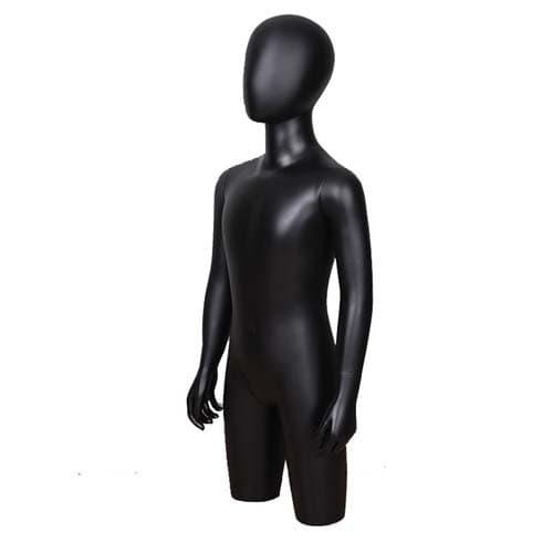 子供用 ハーフボディ マネキン【ブラック】|誉PRINTING