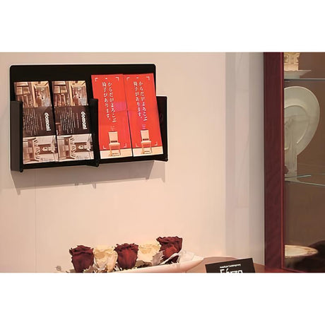 HRアクリル壁面ラックA4判3つ折|誉PRINTING