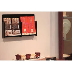 HRアクリル壁面ラックA4判3つ折