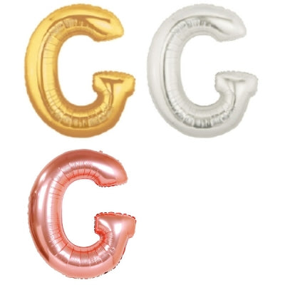 メタリック レターバルーン【G】(ゴールド,シルバー,ローズゴールド)(7",14",40")|誉PRINTING
