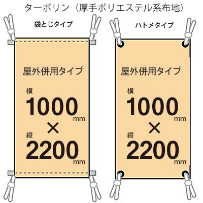 届いてすぐ使える! 屋外併用 フルカラー店頭幕 幅1000 紐付き(ターポリン)|誉PRINTING