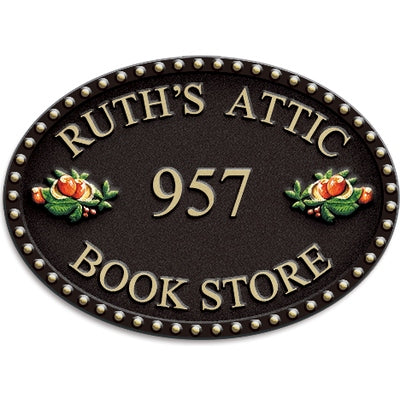 レジン製サイン サークルタイプ ザクロ|誉PRINTING