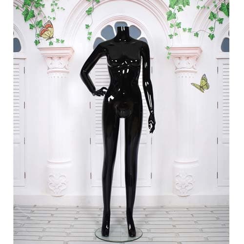 ヘッドレス 女性マネキン【グロスブラック】|誉PRINTING