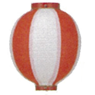 提灯-10号丸型提灯 赤白|誉PRINTING