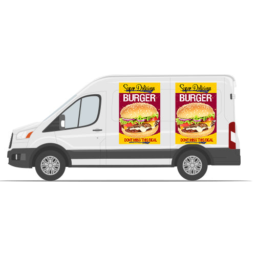 車両用マグネットシート 100×300mm(四角カット)|誉PRINTING