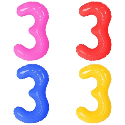 エアポップレターバルーン (ピンク,レッド,ブルー,イエロー,グリーン,オレンジ) 「3」|誉PRINTING