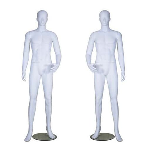 全身 男性リアルマネキン【マットホワイト】|誉PRINTING