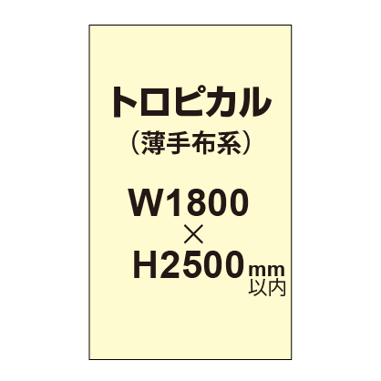トロピカル (薄手布系)【W1800?H2500mm以内】|誉PRINTING
