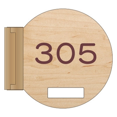 メープルサークル スイング型:ネームプレート付|誉PRINTING