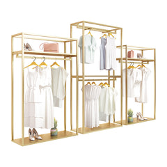 カイニスゴールド衣類ラック 衣類店向けネスティング構造