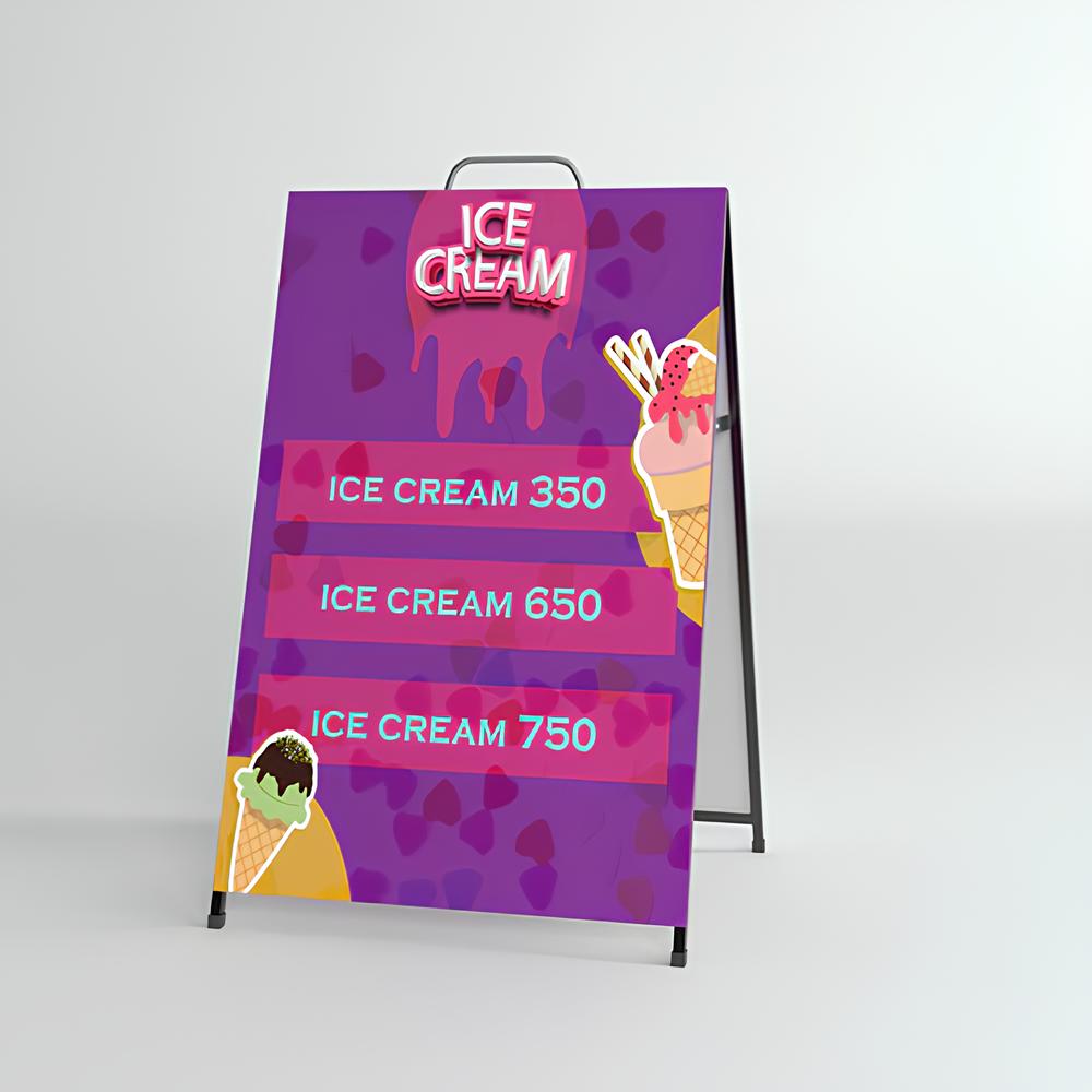 イージーキャリーA型看板 ブラック|誉PRINTING