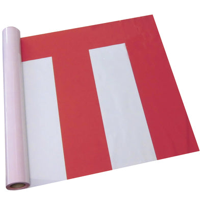 ビニール紅白幕(反売) ポリエチレン 90cm 50m巻-015003001|誉PRINTING