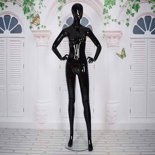 全身 女性マネキン【グロスブラック】02|誉PRINTING