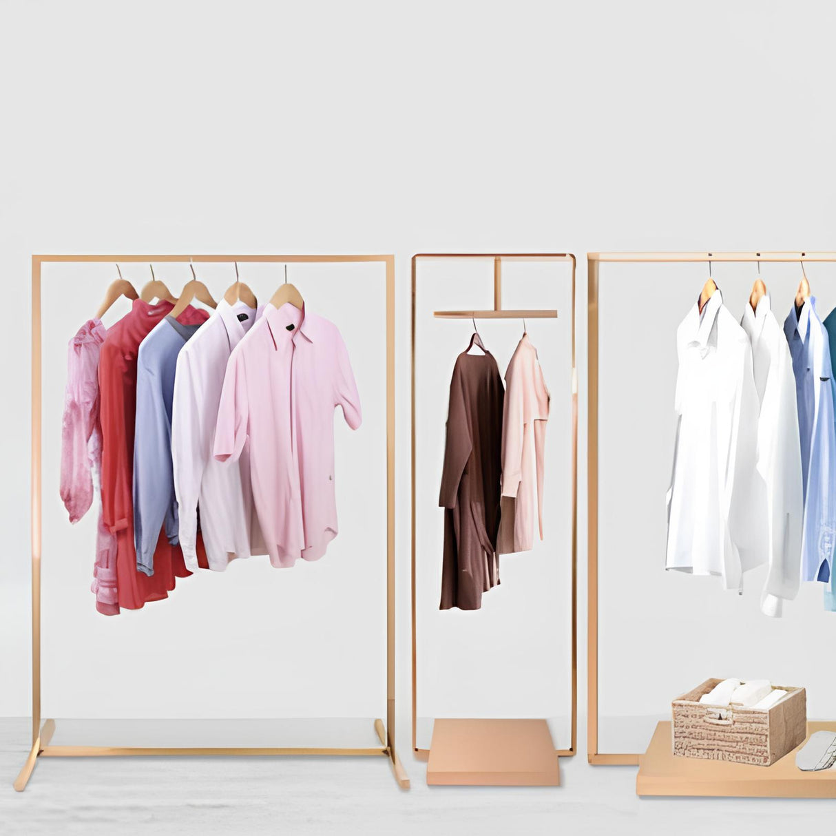 カスタマイズ製メタルハンガーラック02|誉PRINTING