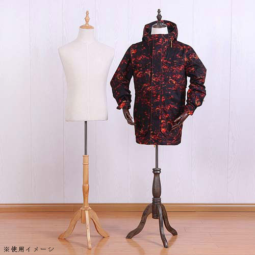 【リネン素材×木製アーム】男性ハーフボディマネキン|誉PRINTING