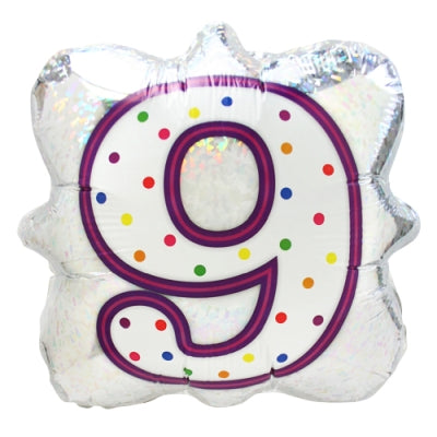 BLT18" ナンバーキャンドル 9 (5枚入)|誉PRINTING