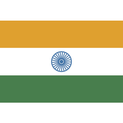 旗(世界の卓上旗) インド-05001801B|誉PRINTING