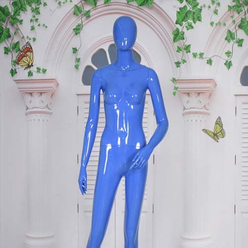 全身 女性マネキン【グロスブルー】|誉PRINTING