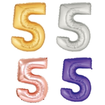 メタリック レターバルーン【5】(ゴールド,シルバー,ローズゴールド,パープル)(7",14",40")|誉PRINTING
