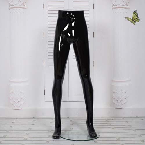 パンツボディ 下半身 男性マネキン【グロスブラック】|誉PRINTING