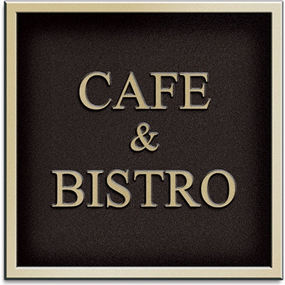 レジン製サイン スクエアタイプ 350×350|誉PRINTING