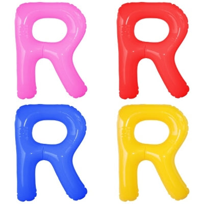 エアポップレターバルーン (ピンク,レッド,ブルー,イエロー,グリーン,オレンジ) 「R」|誉PRINTING