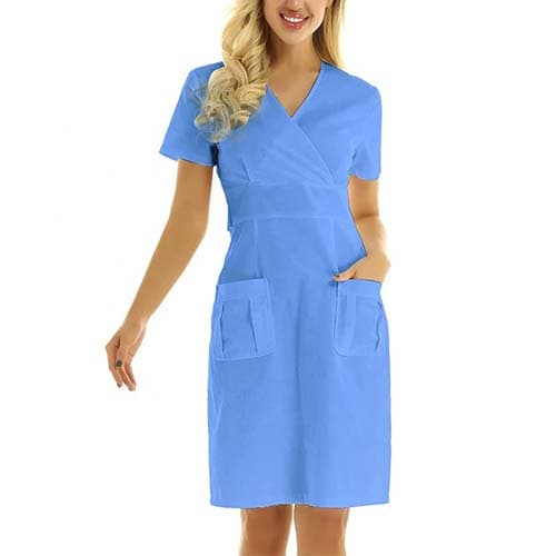 (全4色)メディカルウェア/メディカルユニフォーム (ナースドレス)|誉PRINTING